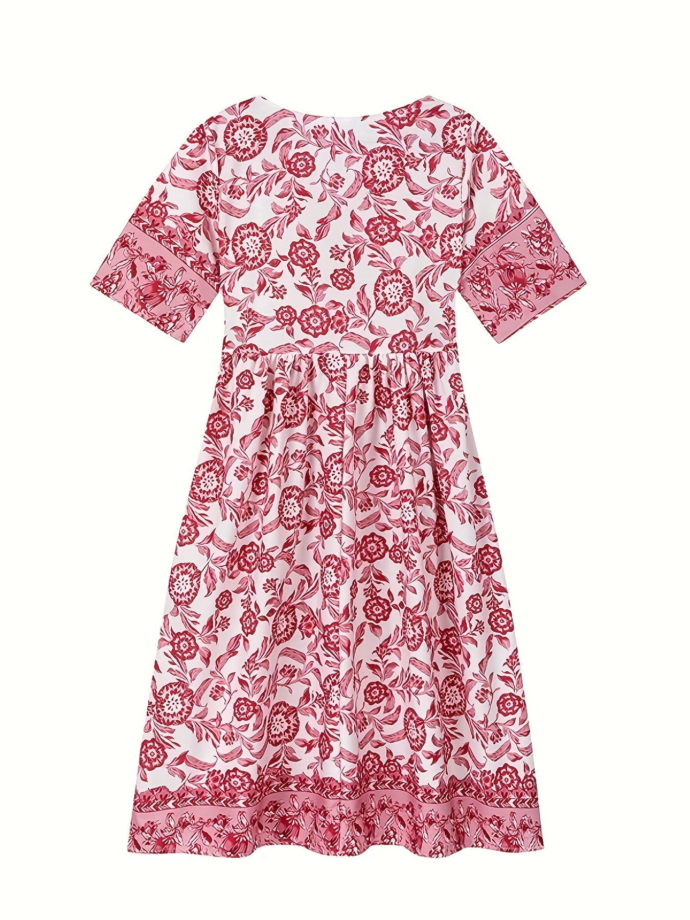 Ava -  Floral Tie-Dye Dress