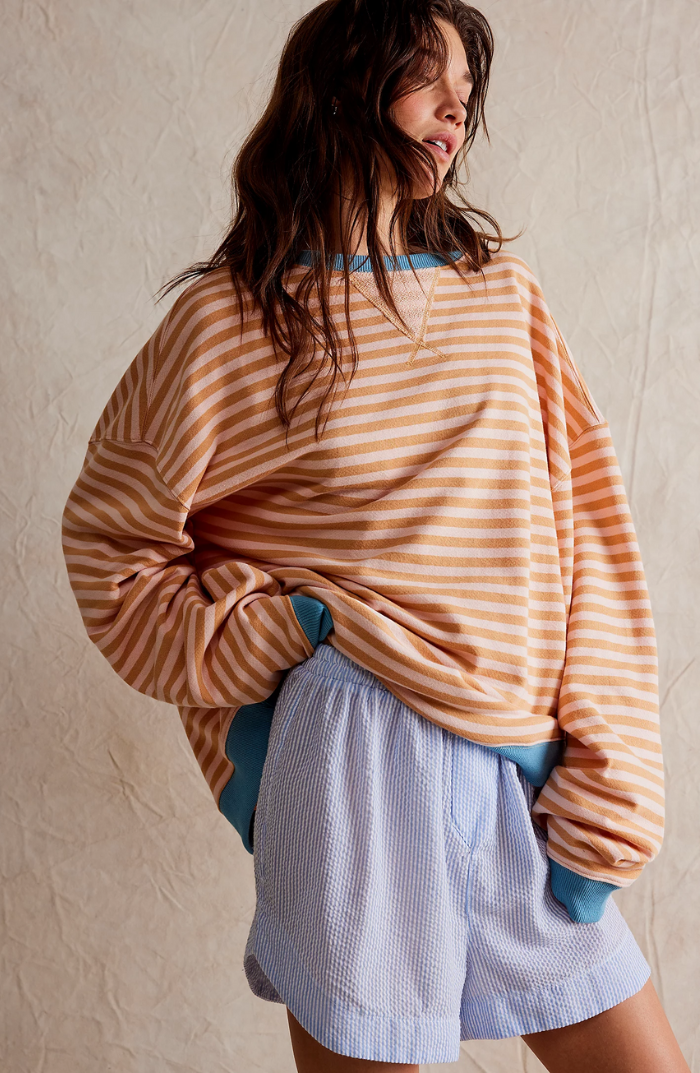 Amber | Oversized Striped Jumper