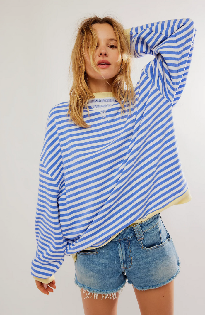 Amber | Oversized Striped Jumper