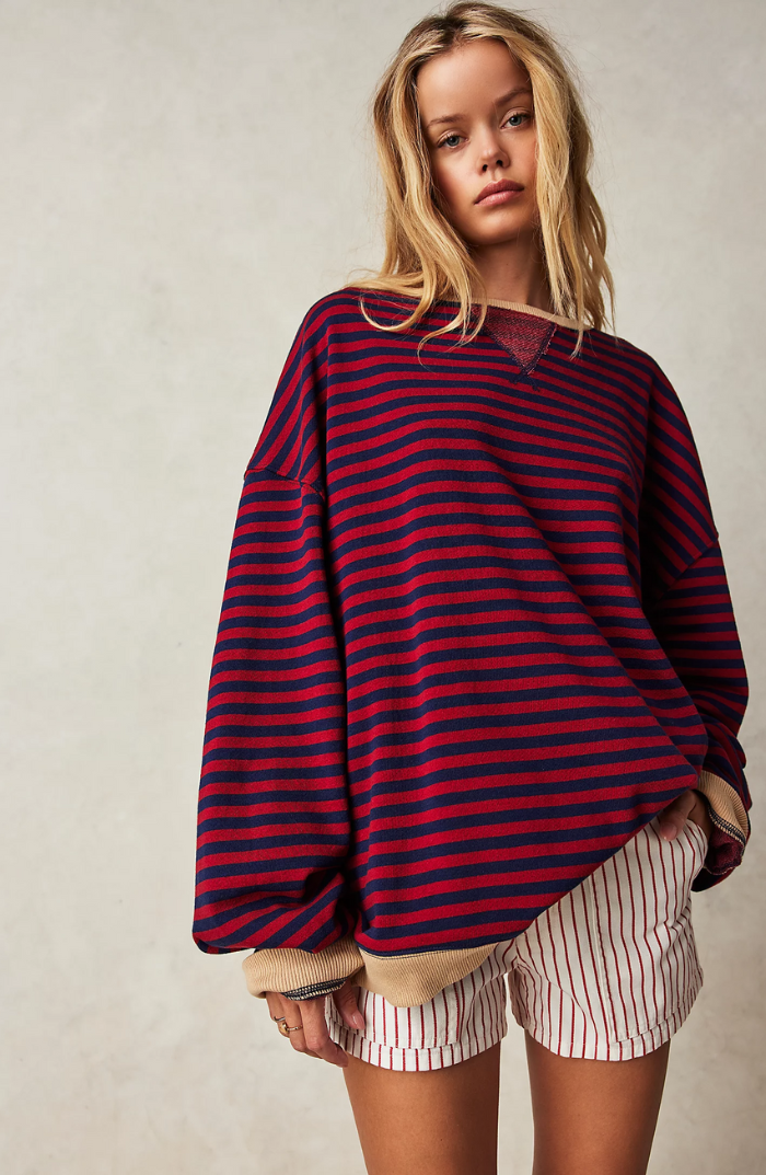 Amber | Oversized Striped Jumper