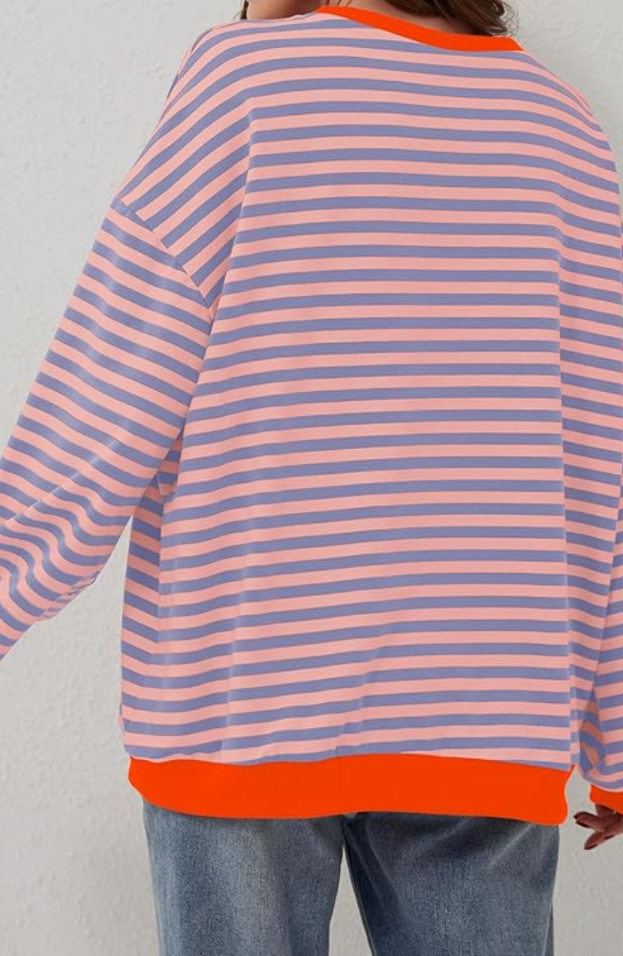 Amber | Oversized Striped Jumper