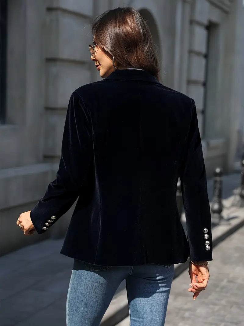Selene | Tailored Velvet Blazer