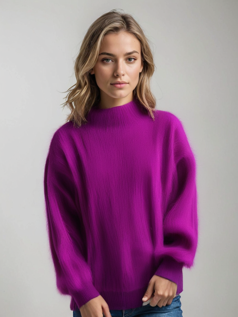 Emma | Knitted Fluffy Sweater