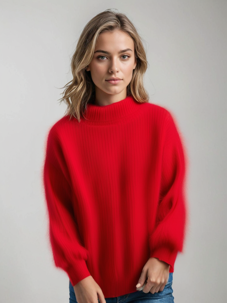 Emma | Knitted Fluffy Sweater