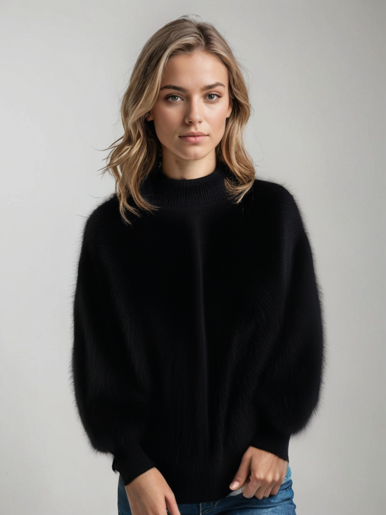 Emma | Knitted Fluffy Sweater