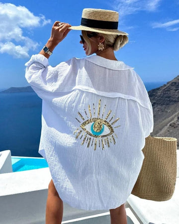 Soraya | Casual Sequin Beaded Blouse