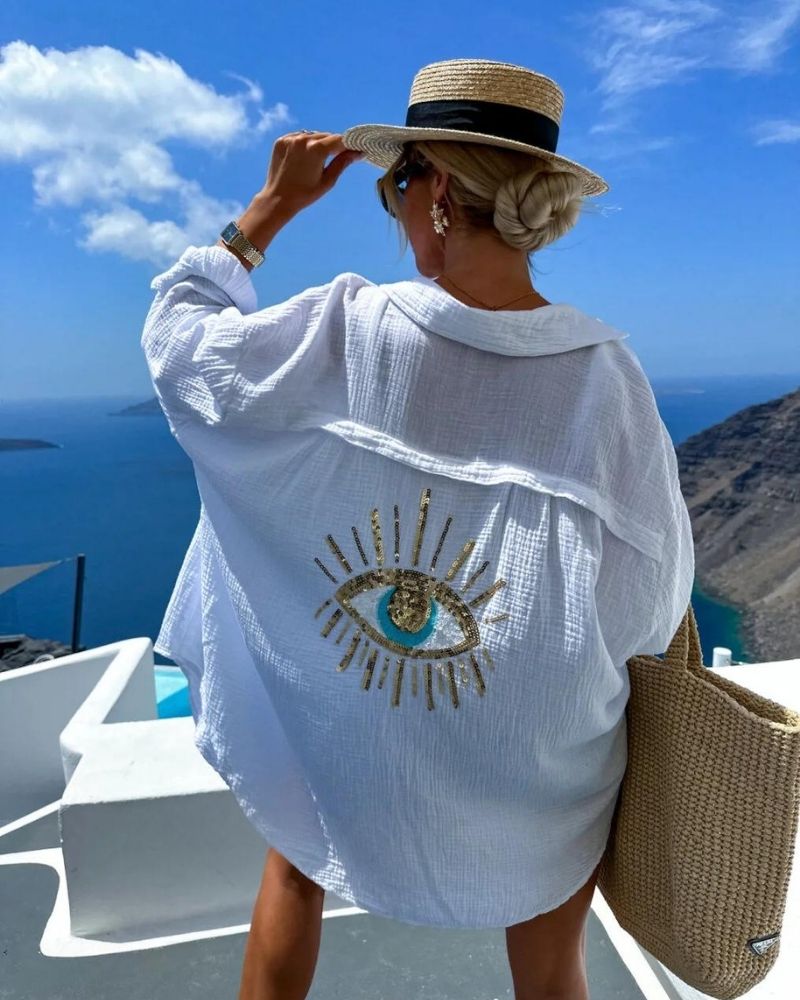 Soraya | Casual Sequin Beaded Blouse