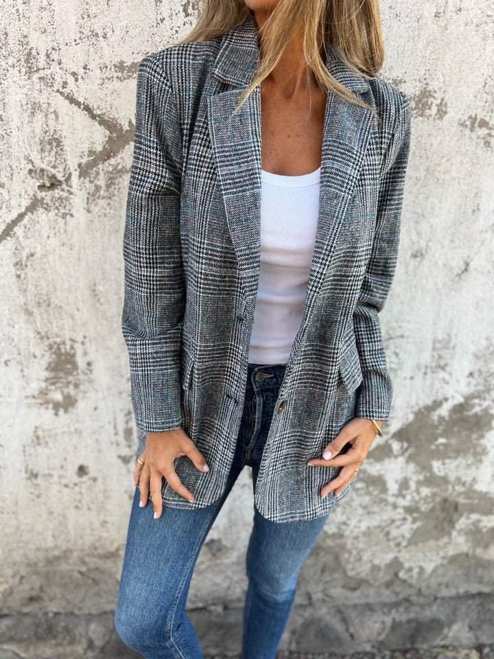 Elena | Checked Blazer Jacket