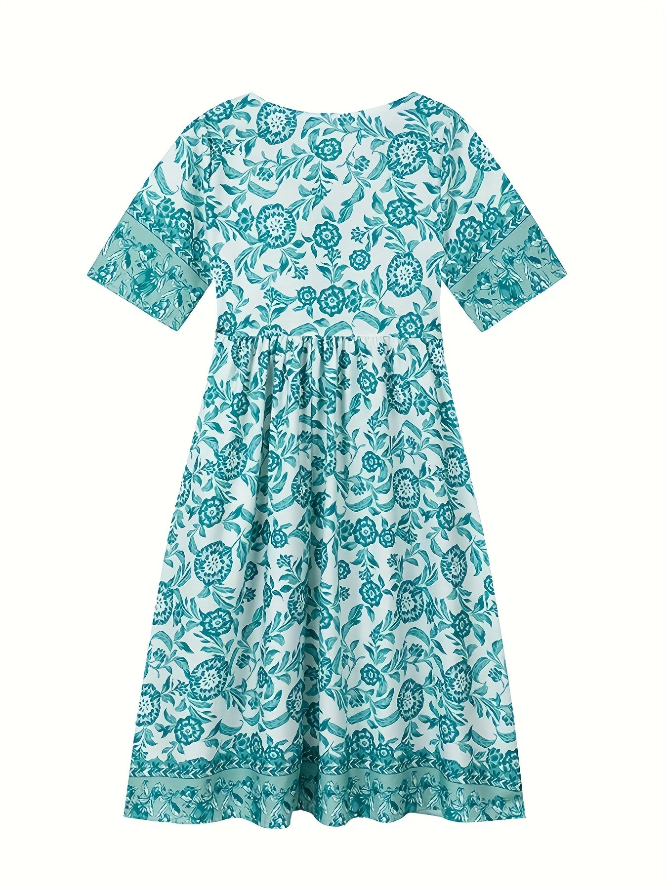 Ava -  Floral Tie-Dye Dress