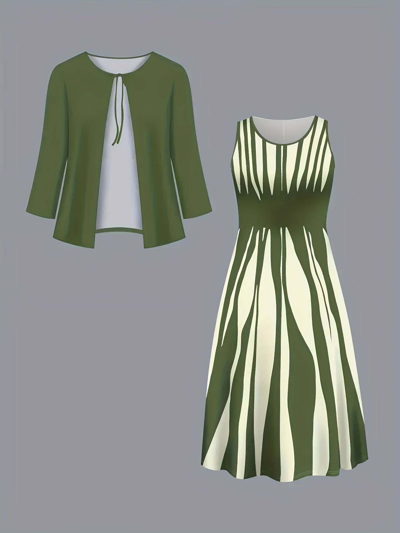 Margeret - Elegant two-piece  Dress Set