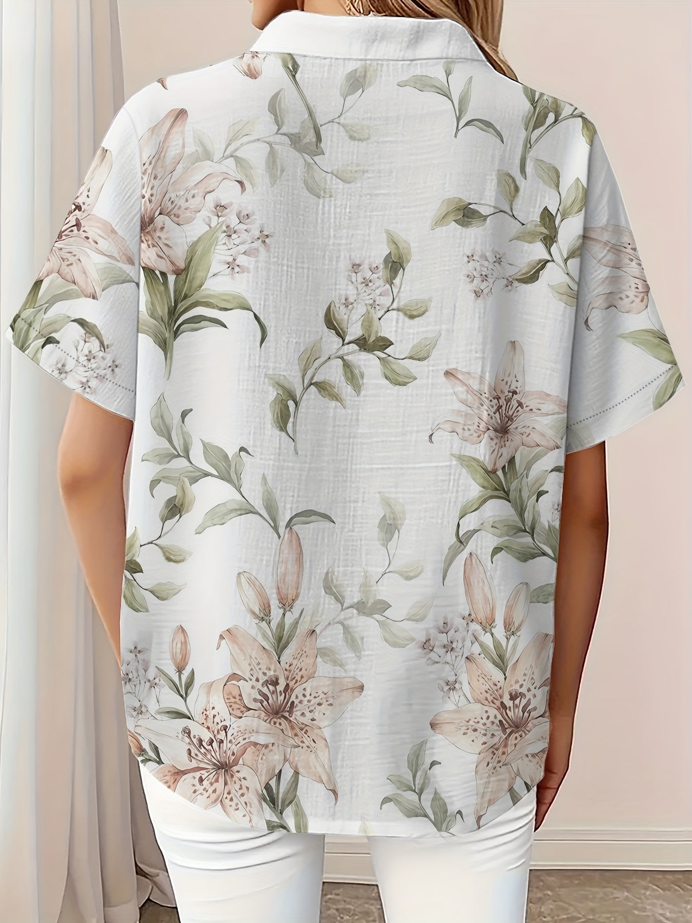 Billie - lily print shirt