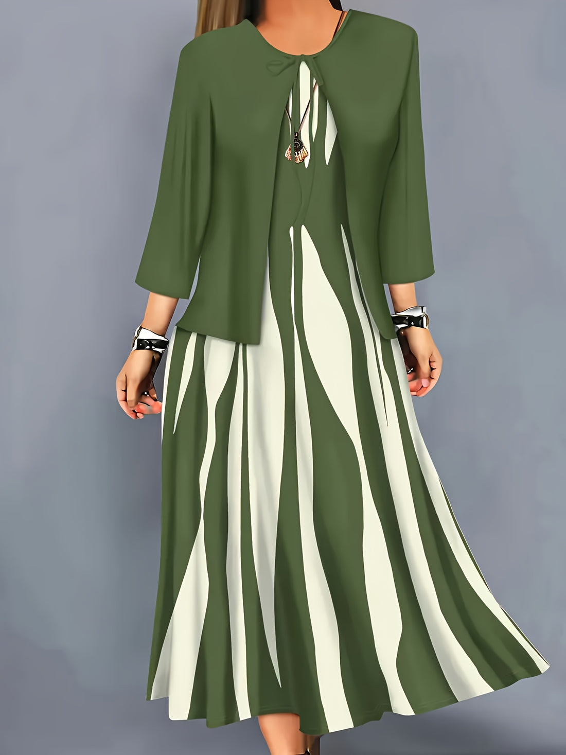 Margeret - Elegant two-piece  Dress Set