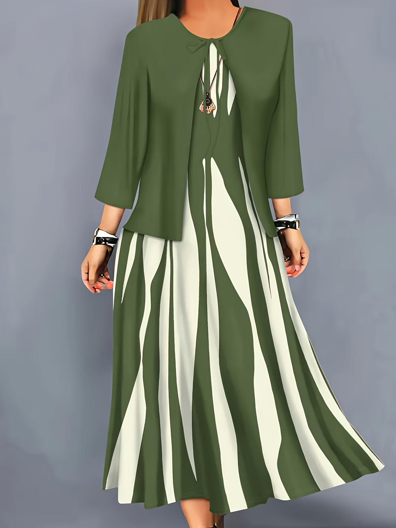 Margeret - Elegant two-piece  Dress Set