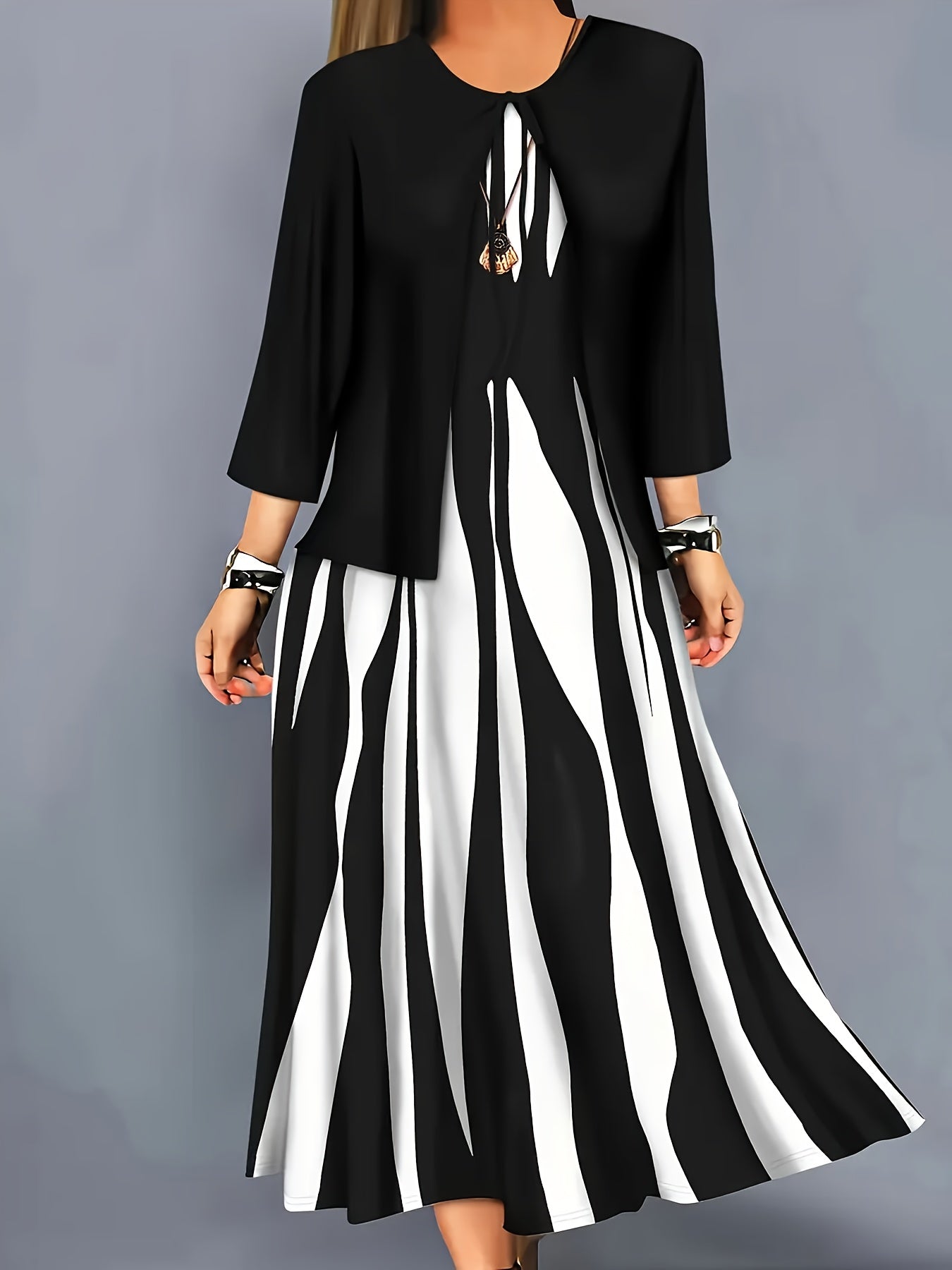 Margeret - Elegant two-piece  Dress Set