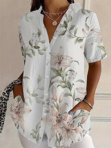 Billie - lily print shirt