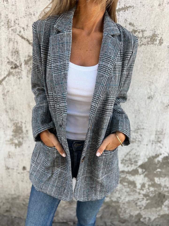 Elena | Checked Blazer Jacket