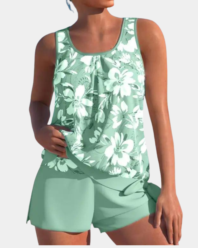 Winifred - Floral Tankini Set