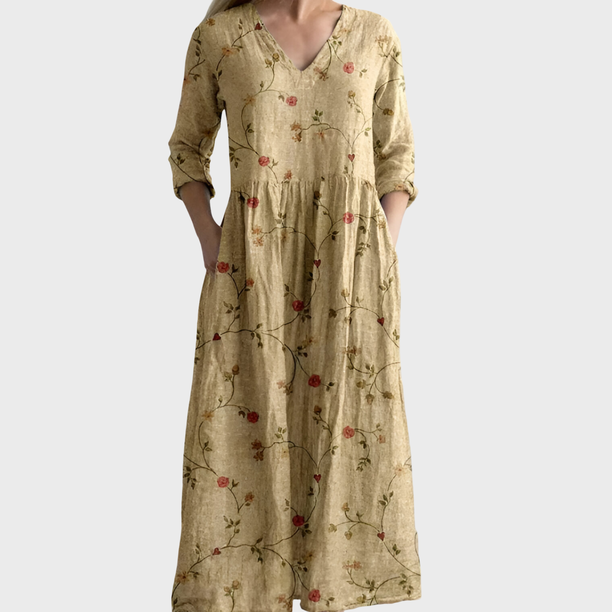 CELESTINE | Maxi dress with vintage floral print