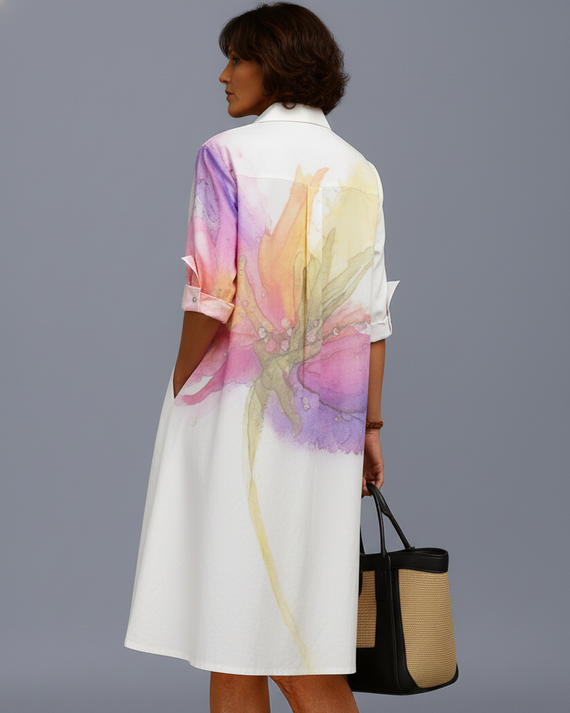 Dorisa – Luxe Midi Dress for Effortless Summer Comfort