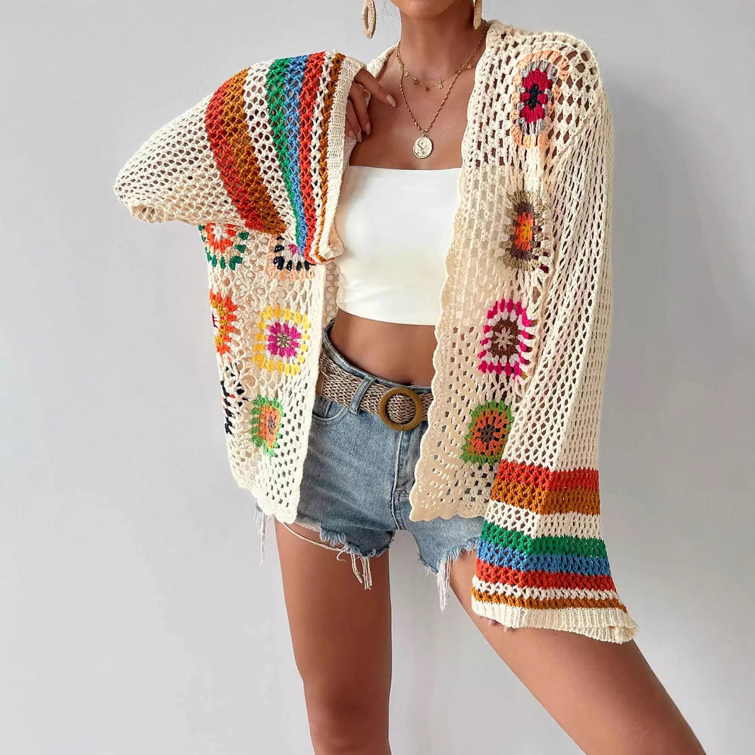 Tory | Crochet Patch Cardigan