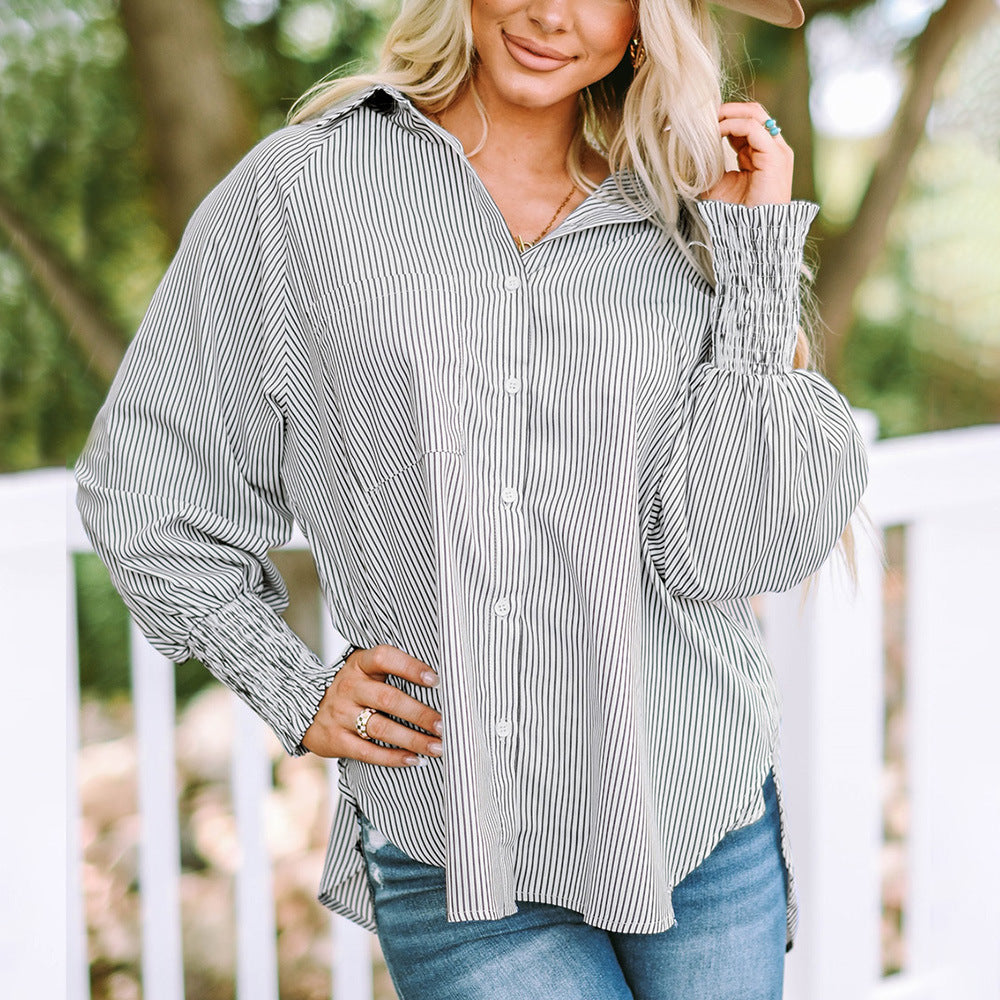 Quinlee - Stripe Relaxed Shirt