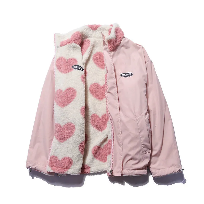 Alison | Double Sided Heart Coat
