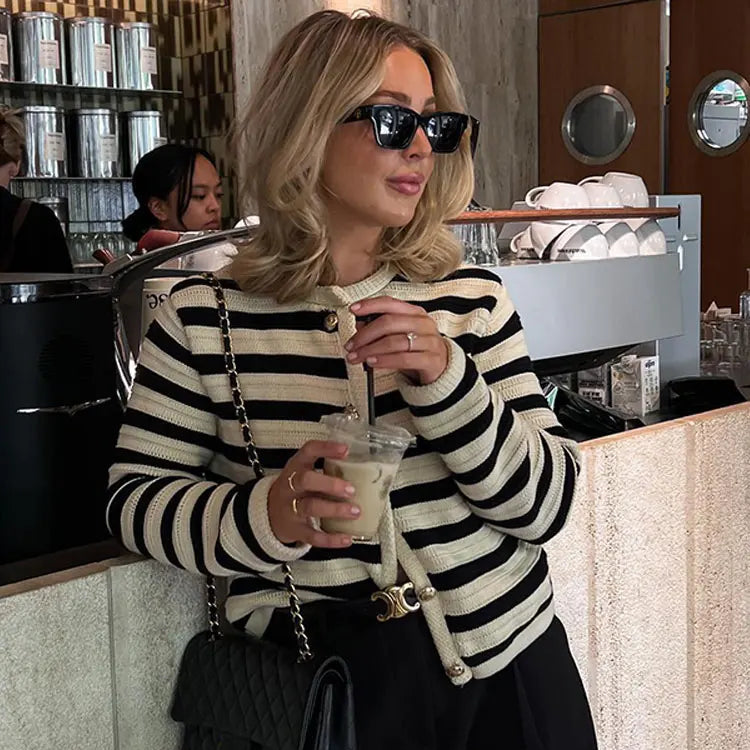 Stella | Striped Cardigan