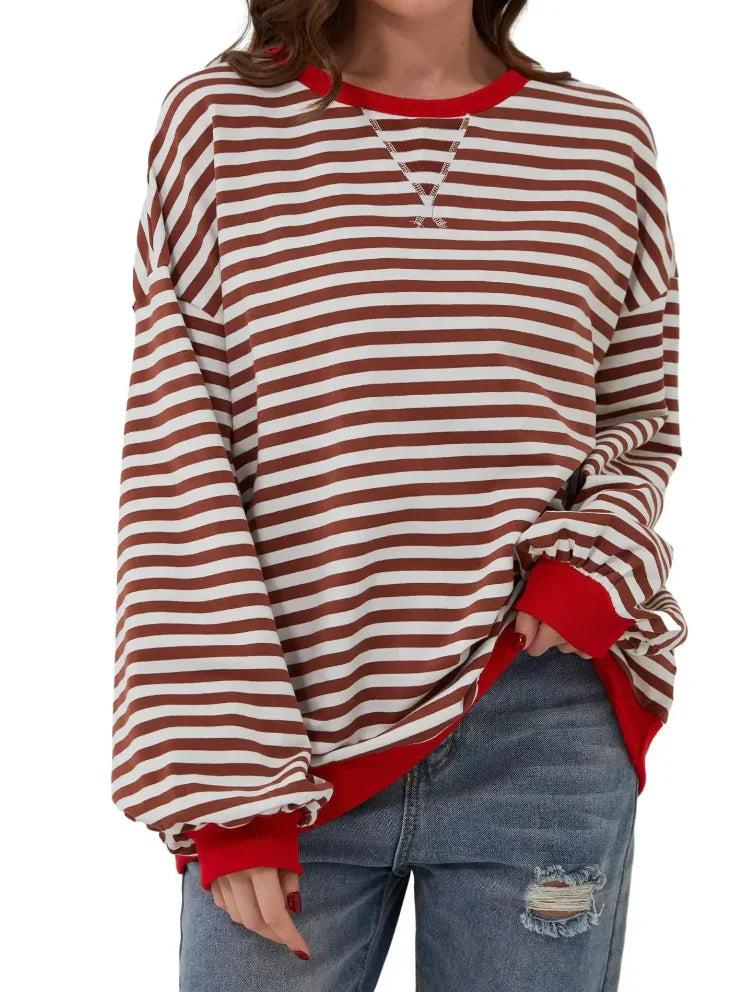 Amber | Oversized Striped Jumper