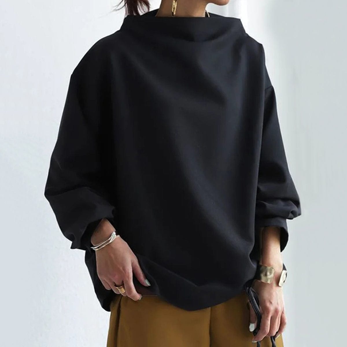 Ellaine | High-Neck Soft Knit Top