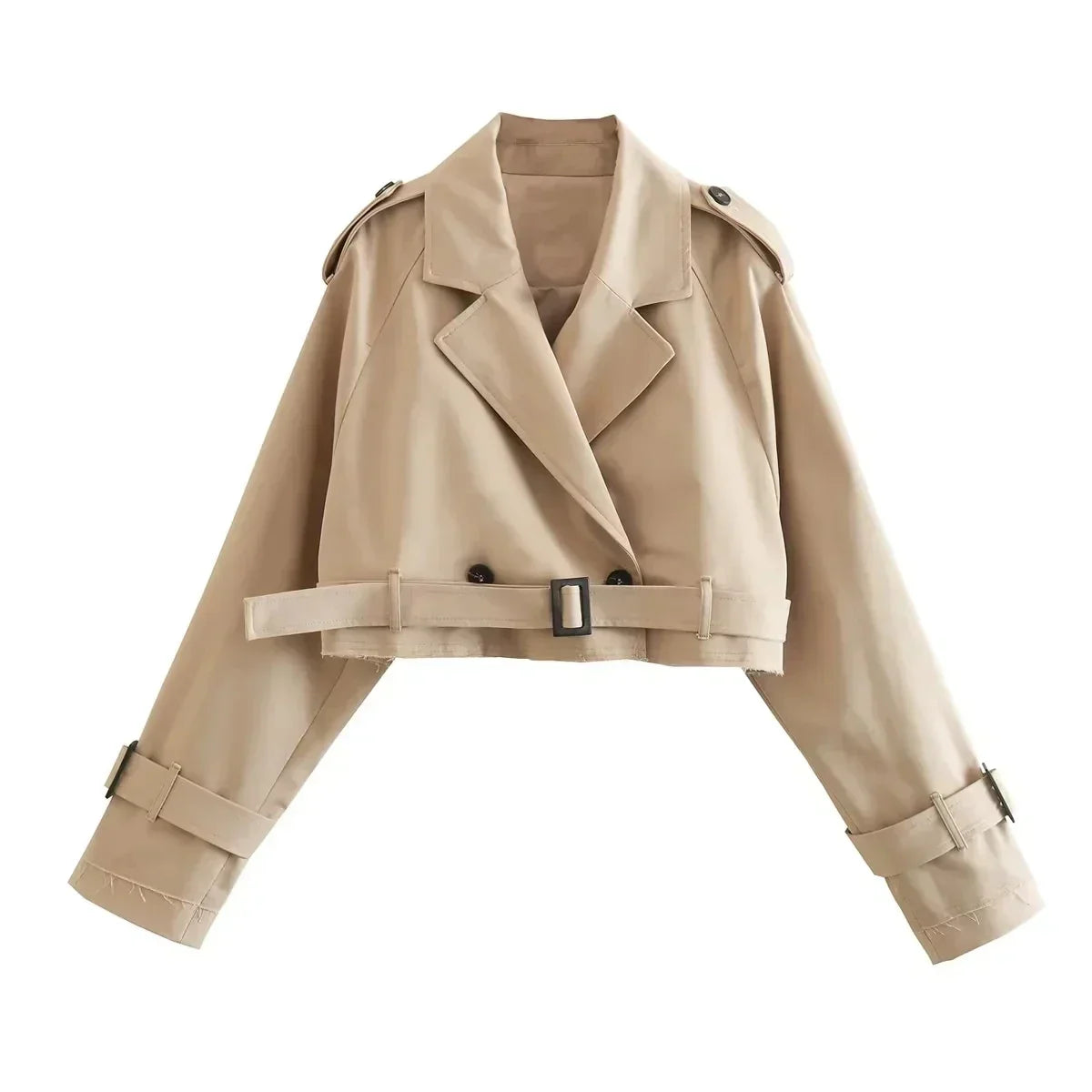 Saira | Cropped Trenchcoat