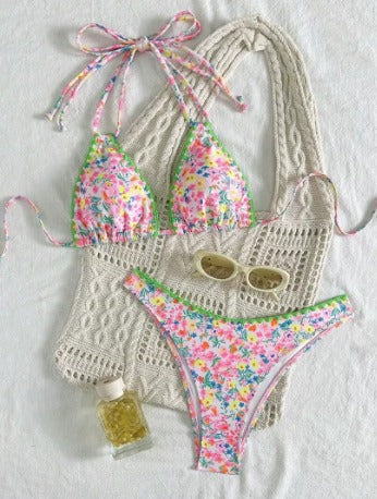 Dorothy - Vibrant Lace Neck-Tie Bikini