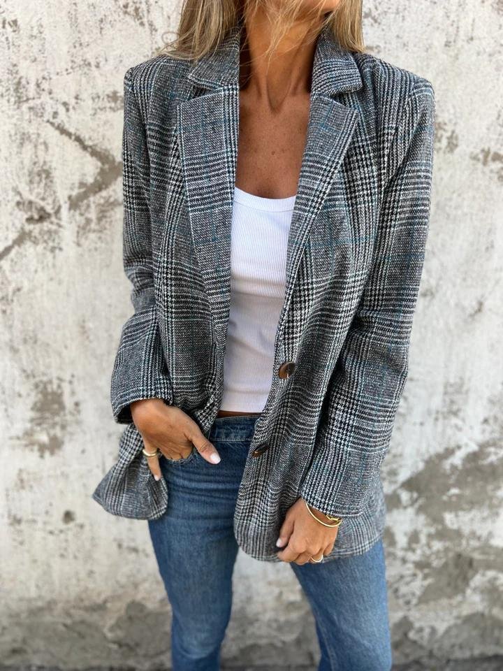 Elena | Checked Blazer Jacket