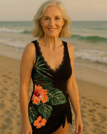 Pamela - Floral Pattern Swim Tankini