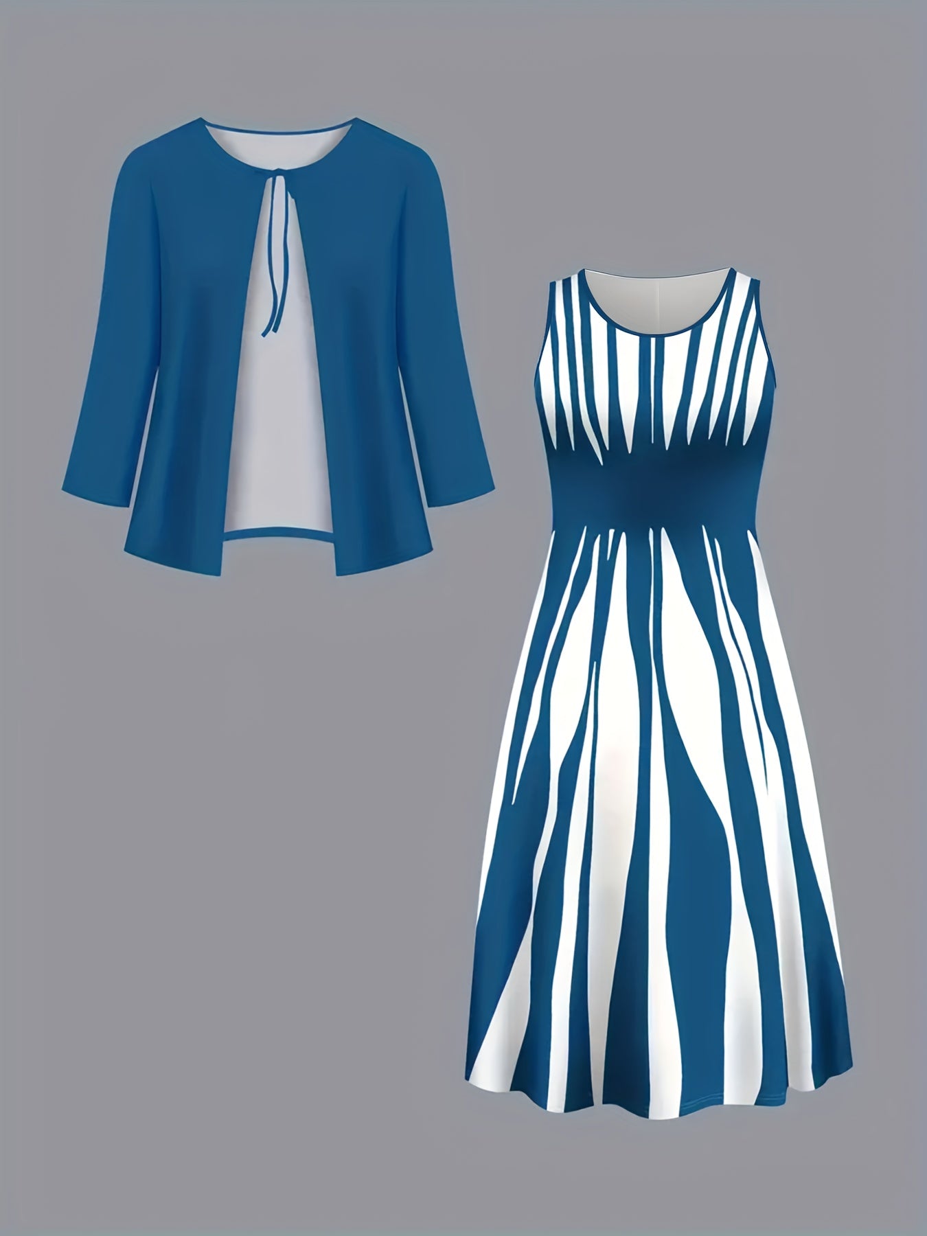 Margeret - Elegant two-piece  Dress Set