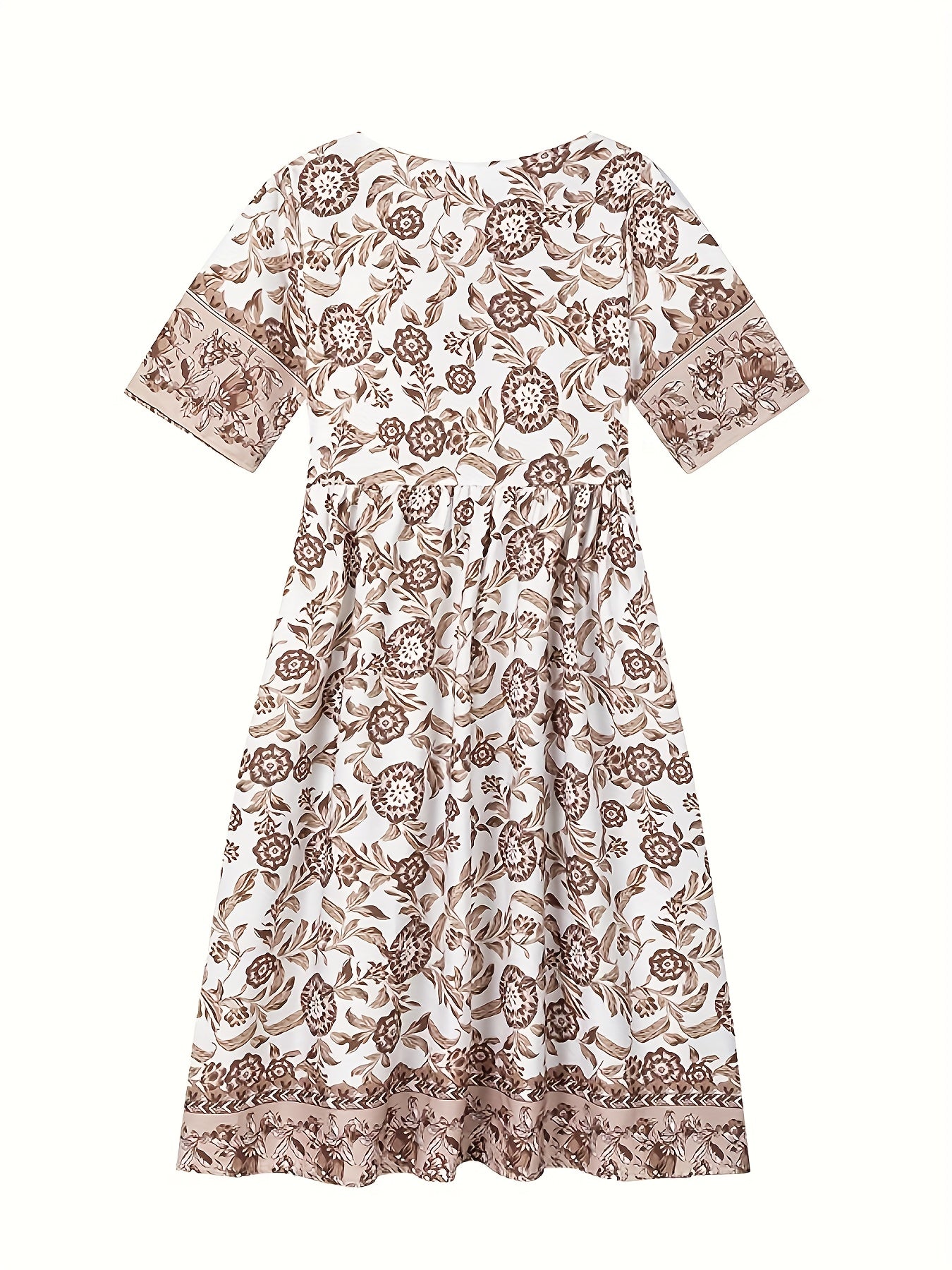 Ava -  Floral Tie-Dye Dress