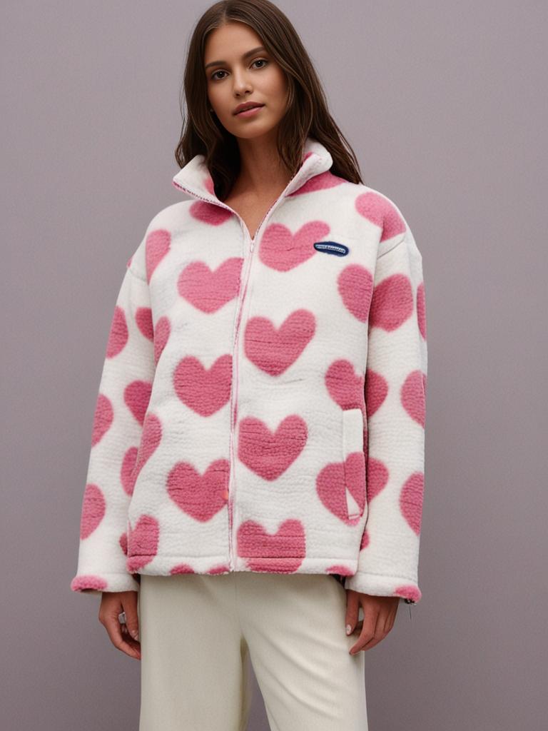 Alison | Double Sided Heart Coat