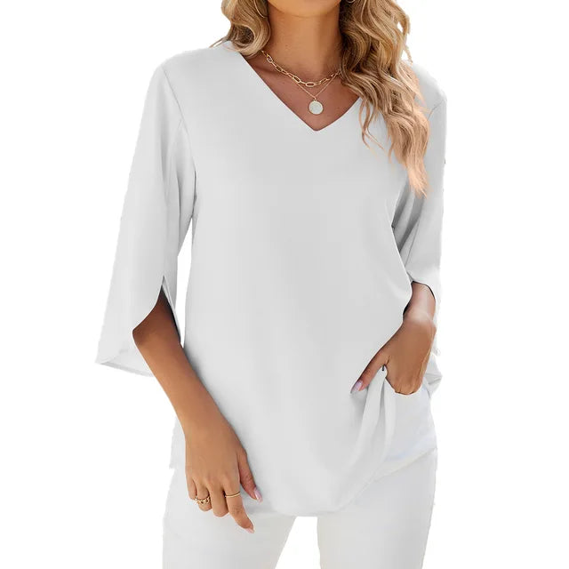Esmira- V-neck blouse